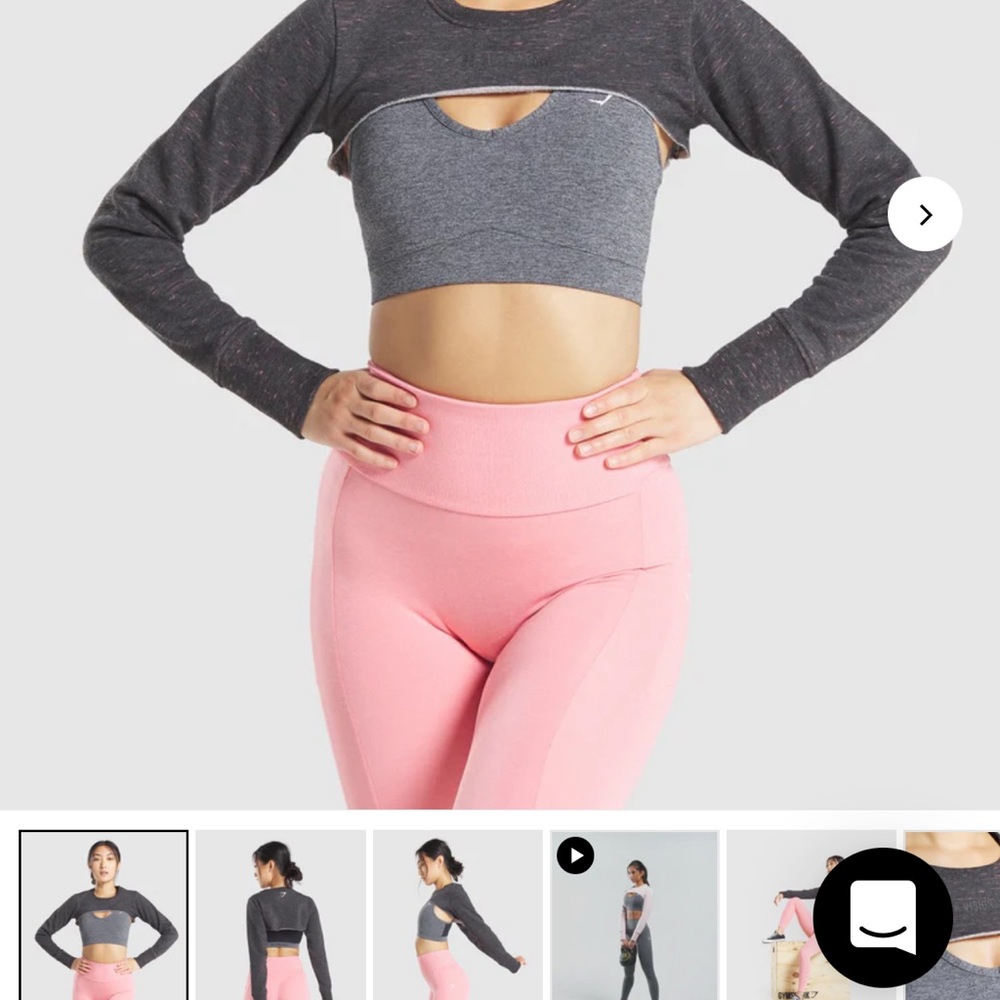 Gymshark Sol Lift Super Crop Sweater